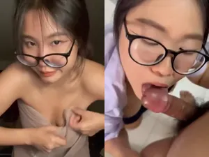 Học sinh nữ liếm của quý đá trứng cút điêu luyện